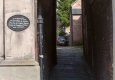 Tom Fearn's plaque above Town Hall Yard entrance